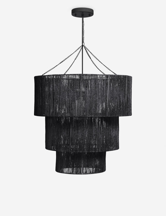 Thomas Equestrian Chavette Chandelier, Black