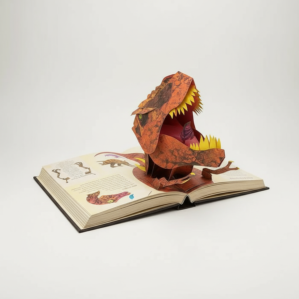 Thomasequestrian | 3D Pop-up Book Dinosaurs – Interactive Pop-Up Book for Kids with Prehistoric Scenes