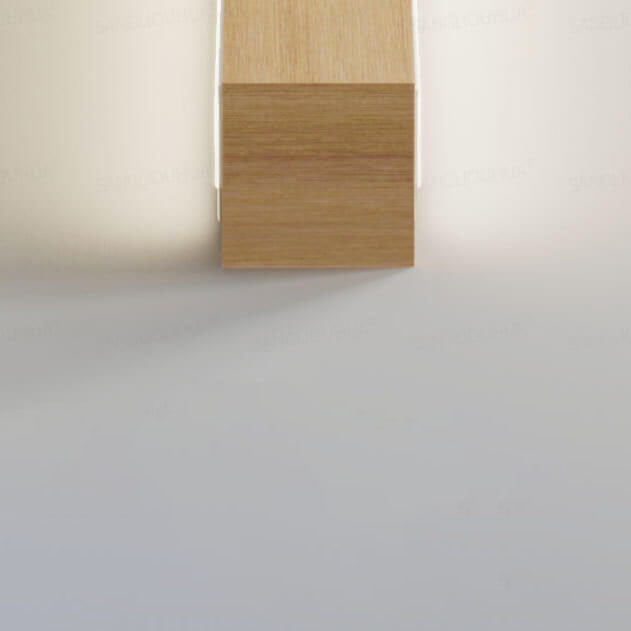 Thomasequestrian | ZenBeam Japanese LED Wall Light - Solid Wood Modern Accent Lighting