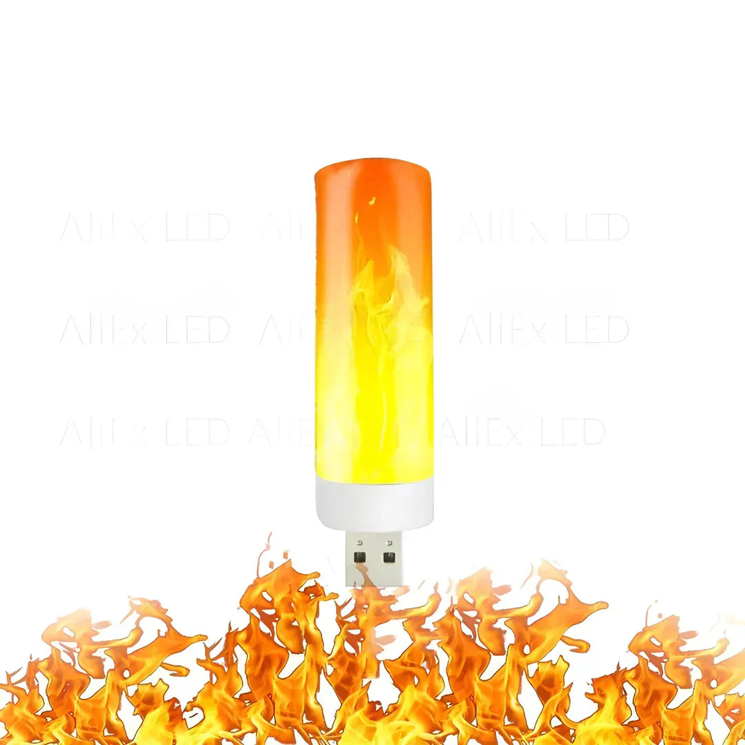 Thomasequestrian | Flame Effect LED Lamp – 9W Realistic Fire Light for Home Ambiance
