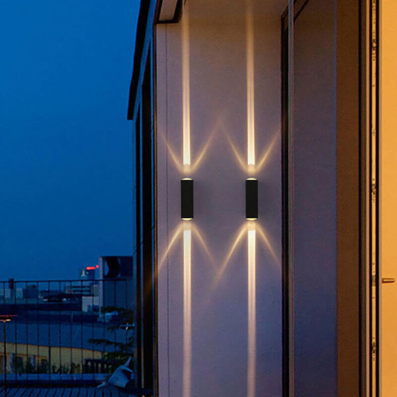 Thomasequestrian | Modern Waterproof LED Outdoor Wall Light – Rectangular Up/Down Aluminum Fixture