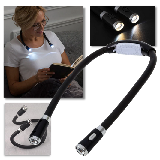 Thomasequestrian | LED Neck Reading Lamp – Hands-Free Book Light for Bed & Travel