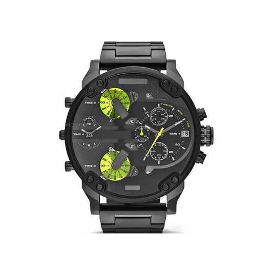 Thomasequestrian | Stainless Steel Chronograph Quartz Watch – Premium Analog Sport Wristwatch for Men