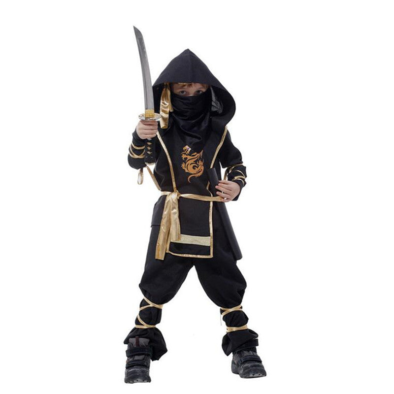 Thomasequestrian | Boys Ninja Halloween Costume Set – Complete Kids Outfit with Mask & Belt