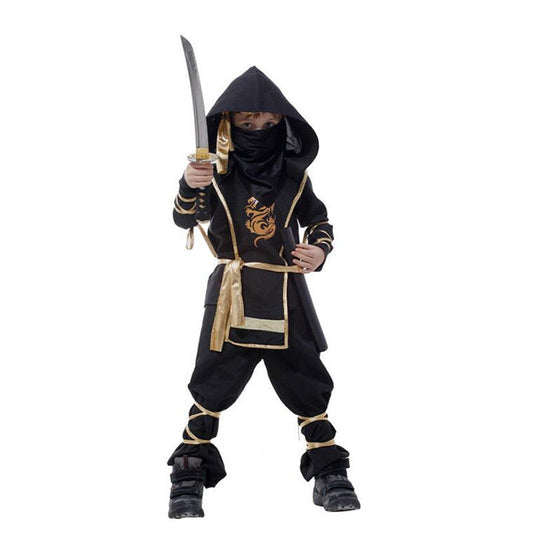 Thomasequestrian | Boys Ninja Halloween Costume Set – Complete Kids Outfit with Mask & Belt