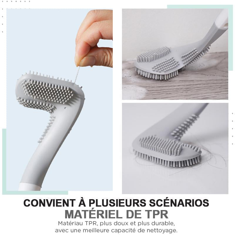 Thomasequestrian | Long Handle Toilet Brush – Stainless Steel for Deep Cleaning