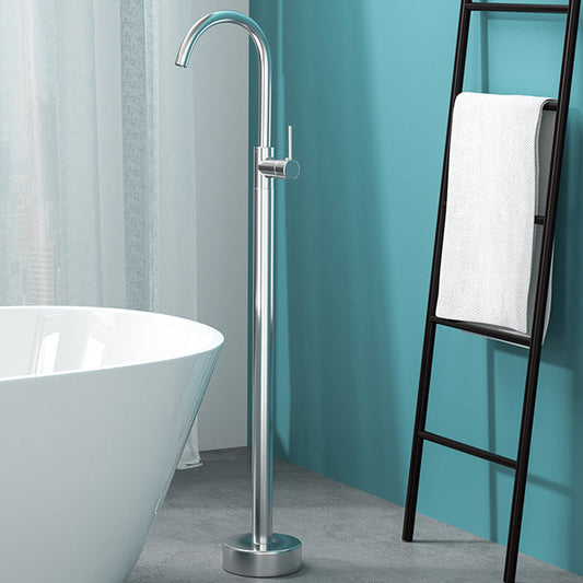Thomasequestrian | Modern Freestanding Bathtub Faucet - Copper Floor Mounted