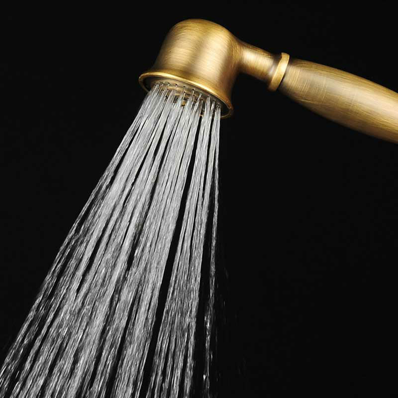 Thomasequestrian | Traditional Handheld Shower Head with Hose - Polished Brass Wall Mounted