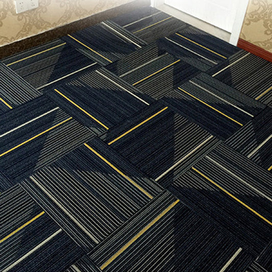 Thomasequestrian | Dark Color Level Loop Carpet Tile – Non-Slip Self-Adhesive Indoor Office Carpet Squares