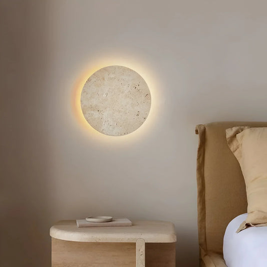 Thomasequestrian | TerraLume - Round Stone Wall Light