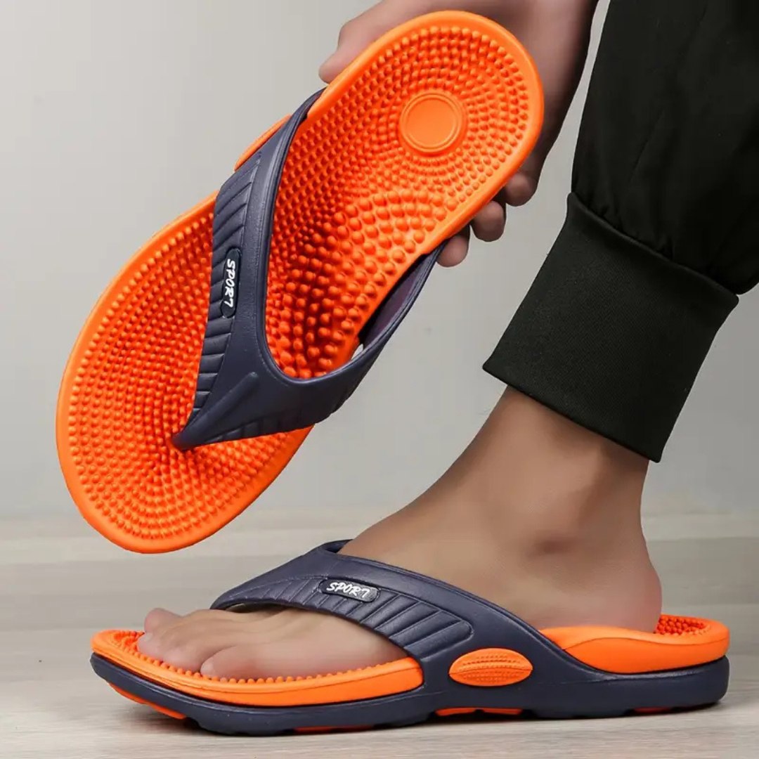 Thomasequestrian | Reflexa – Acupressure Massage Slippers – Reflexology Foot Massage Sandals for Pain Relief