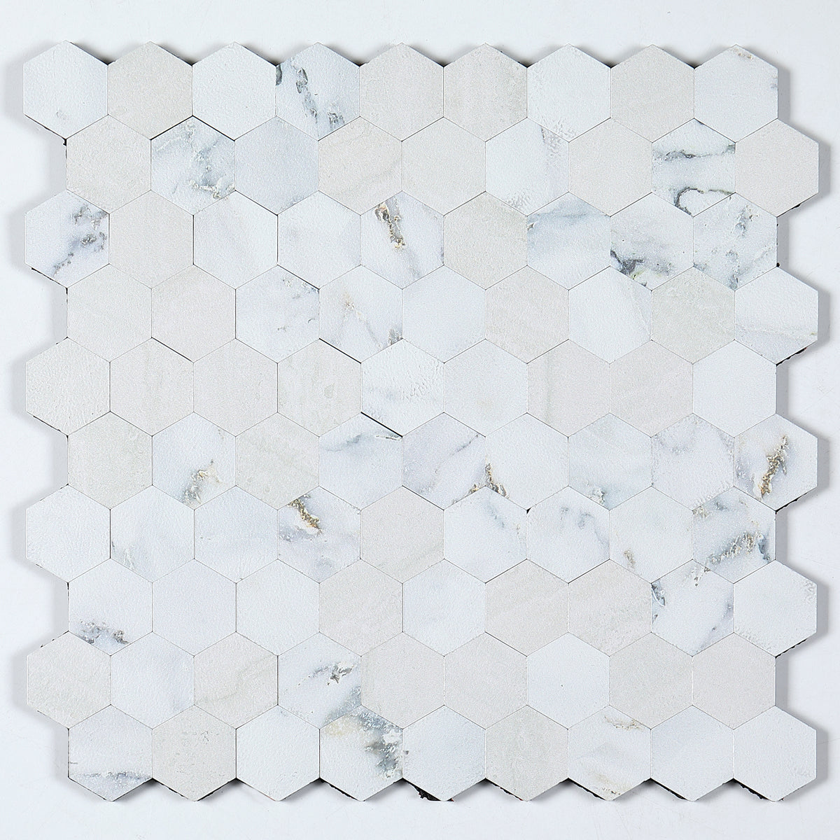 Thomasequestrian | Modern Peel & Stick Metal Mosaic Tile - Hexagon & Subway Options