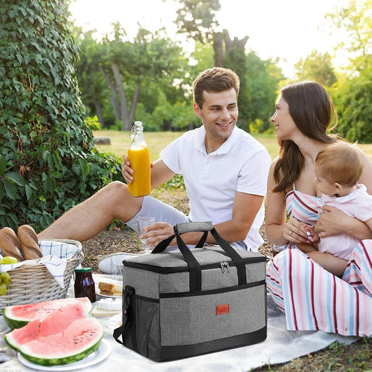Thomasequestrian | 33L Waterproof Cooler Bag – Insulated, Spacious & Ideal for Picnics, Beach Days, Hiking, and Outdoor Activities