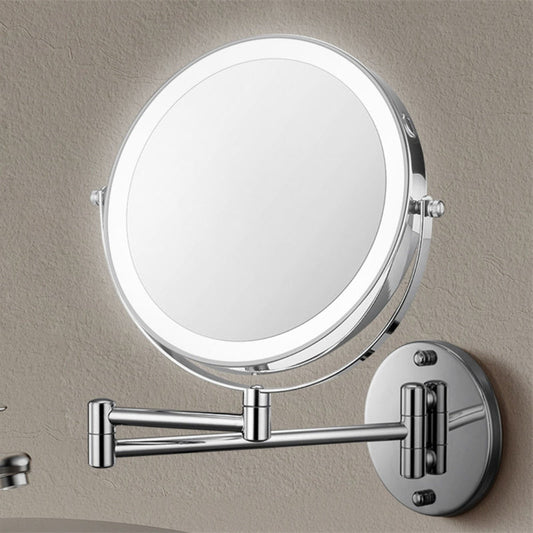 Thomas Equestrian | Rechargeable Wall-Mounted Shaving Mirror - 360° Rotation with LED Lighting
