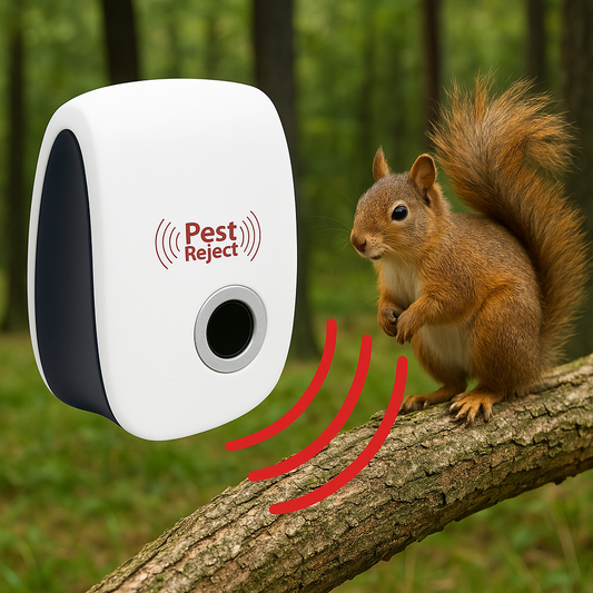 Thomasequestrian | Ultrasonic Squirrel Repeller Device – Effective Pest Control to Deter Squirrels in 48 Hours for Gardens & Yards