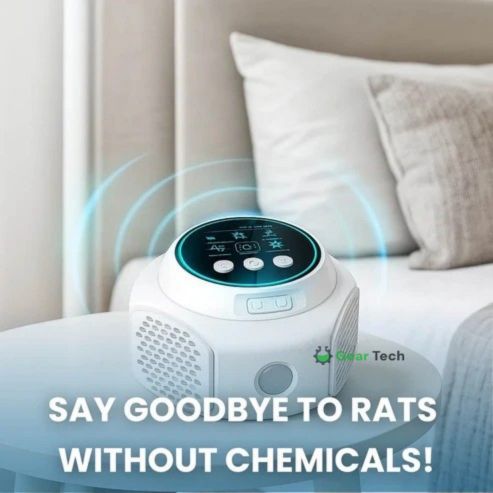 Thomasequestrian | Plug-In Ultrasonic Rat Repellent – Chemical-Free, Silent, Covers Up to 3200 sq. ft. for Indoor & Outdoor Use