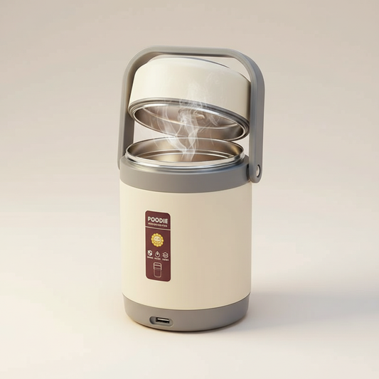Thomasequestrian | USB Heated Lunch Box – 304 Stainless Steel Portable Food Warmer for Work & Travel