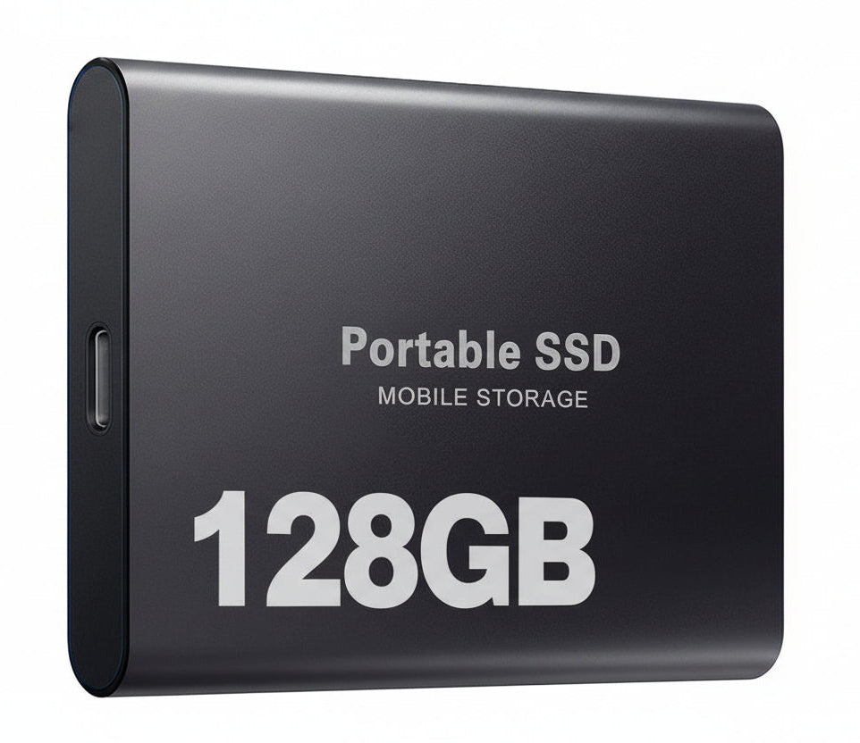 Thomasequestrian | Portable SSD 128GB External Hard Drive – Compact & Fast Storage Drive