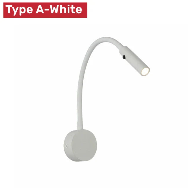 Thomasequestrian | Modern Flexible LED Reading Wall Lamp with Switch - 1W/3W