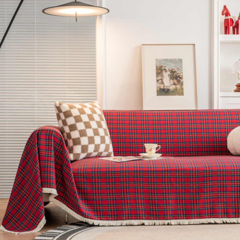 Thomasequestrian | Hearthline Cottage Plaid Sofa Cover