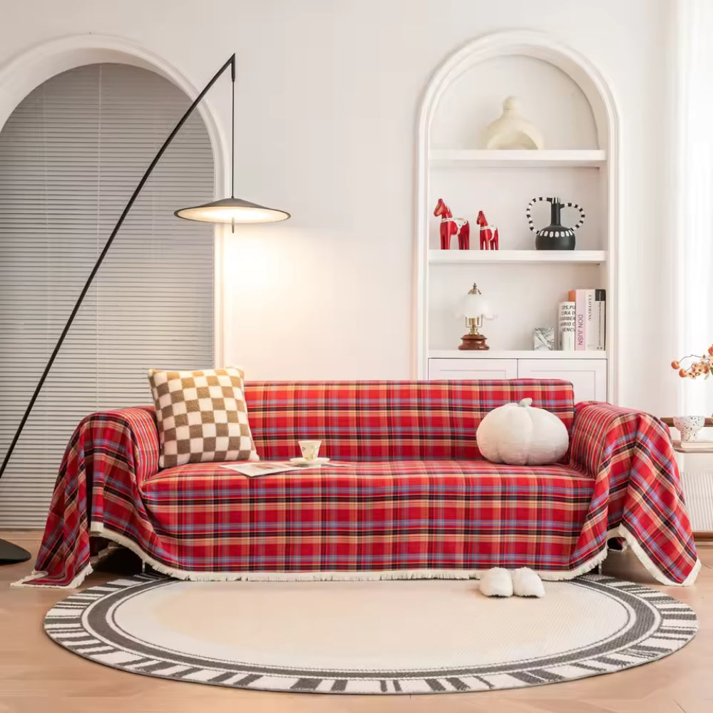 Thomasequestrian | Hearthline Cottage Plaid Sofa Cover