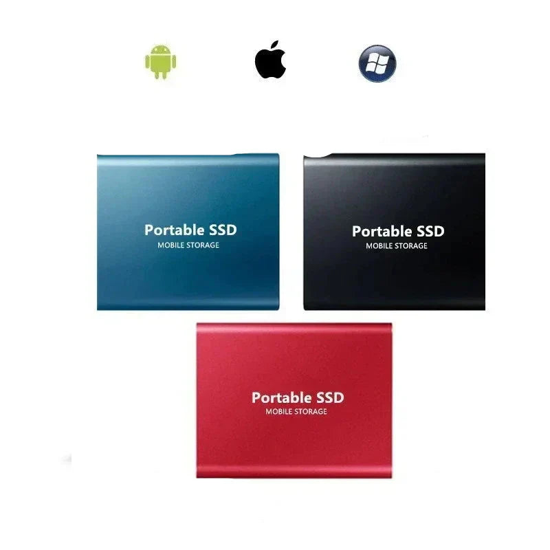 Thomasequestrian | Portable SSD External Drive with High-Speed Data Transfer and Compact Design