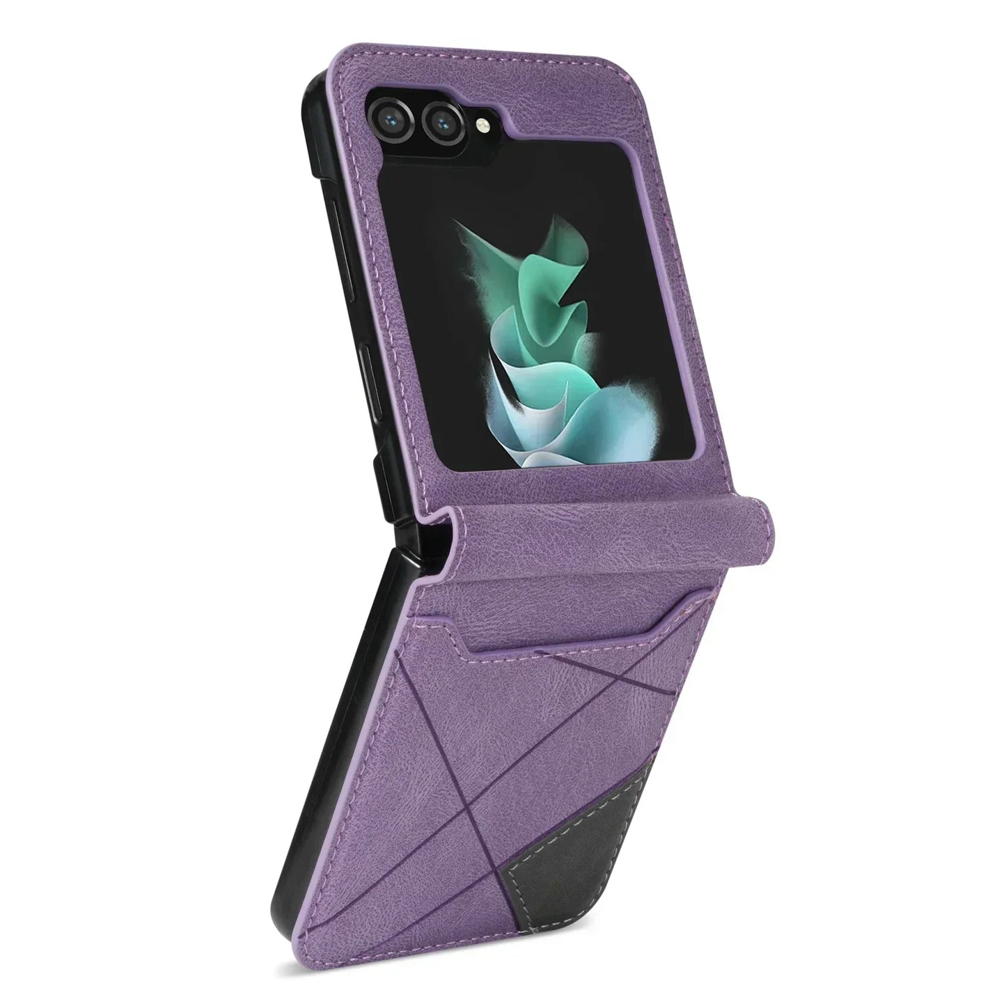 Thomasequestrian | Leather Wallet Case for Samsung Galaxy Z Flip Series – Premium Phone Cover with Card Slots