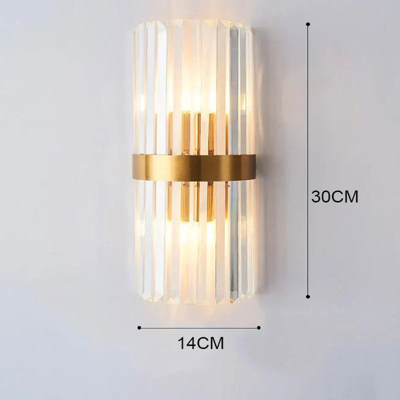 Thomasequestrian | Elegant LED Wall Lamp in Gold – Modern Sconce for Living Room & Bedroom