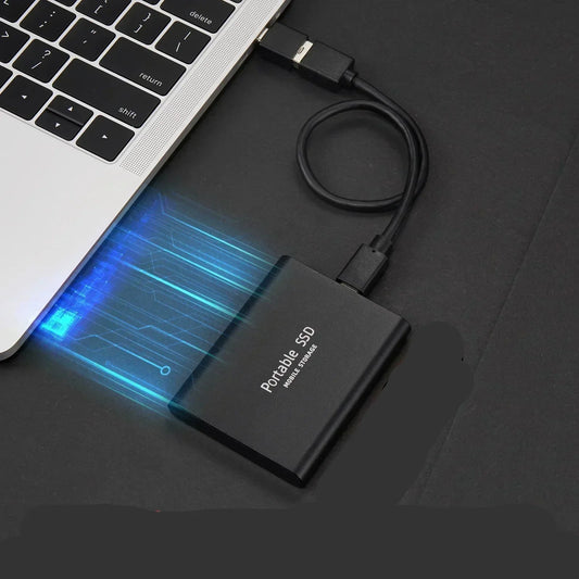 Thomasequestrian | Portable SSD External Drive with High-Speed Data Transfer and Compact Design