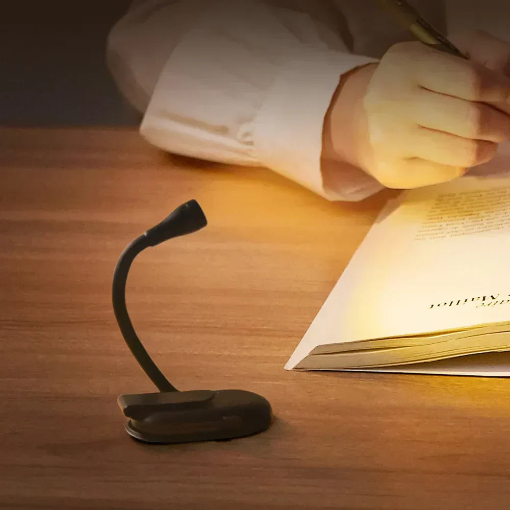 Thomasequestrian | Mini Book Light - Portable Clip-On Night Light with USB Charging, Dimmable LED
