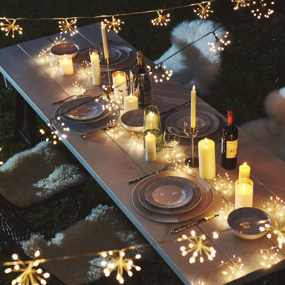 Thomasequestrian | Starburra - Copper Starburst String Lights with Warm White LEDs for Indoor & Outdoor