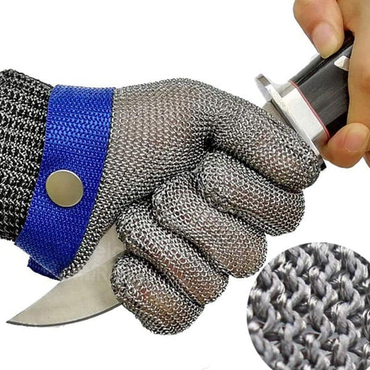 Thomasequestrian | Food Grade Stainless Steel Mesh Metal Glove – Cut Resistant Safety Glove for Kitchen