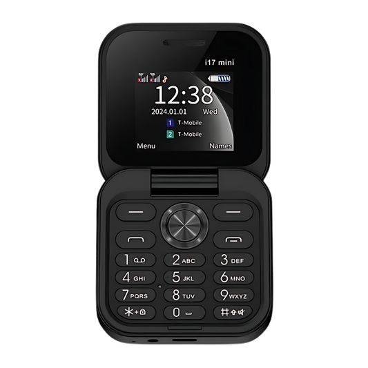 Thomasequestrian | Small Foldable Mobile Phone – Compact Dual SIM Flip Phone for Seniors & Kids