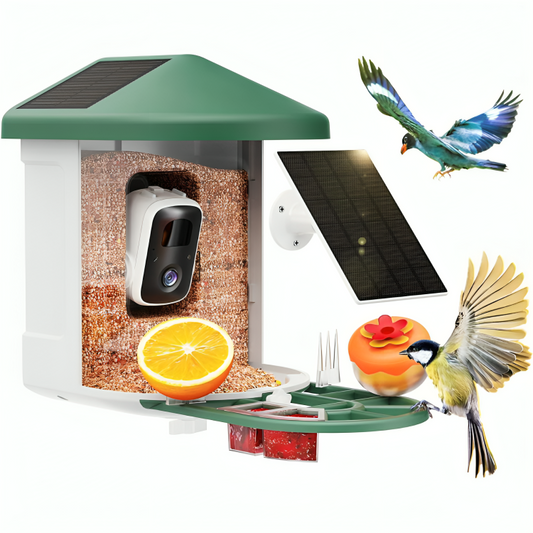Thomasequestrian | Bird Feeder Camera Solar Smart Outdoor Device
