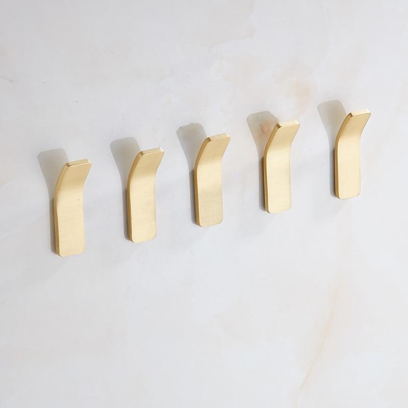 Thomasequestrian | Gold Wall Hooks - Luxurious Brass Coat Hooks for Hallway and Bedroom