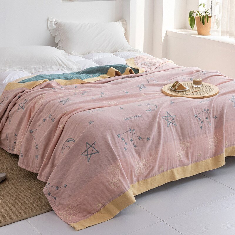 Thomasequestrian | Myk Japanese Throw Blanket – Soft Lightweight Couch Cover for Home Decor