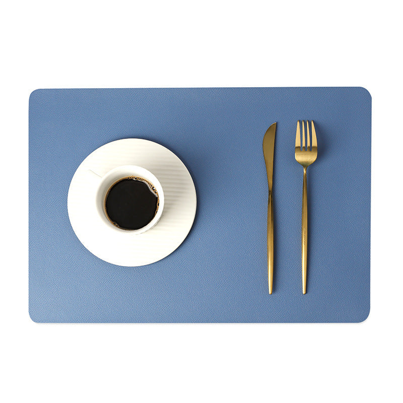 Thomasequestrian | Modern Rectangular Waterproof PU Leather Placemats